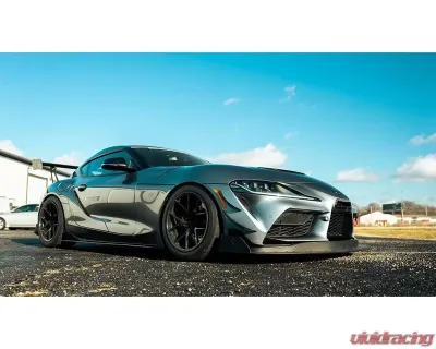 Verus Engineering High Downforce Front Splitter Endplates Toyota Supra A90 2020-2024 - A0502A