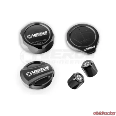 Verus Engineering Engine Bay Cap Kit RLA Oil Cap Mazda Miata MX5 (ND) - A0625A-BLK-RLA