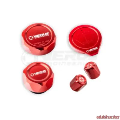 Verus Engineering Engine Bay Cap Kit FHS Oil Cap Mazda Miata MX5 (ND) - A0625A-RED-FHS