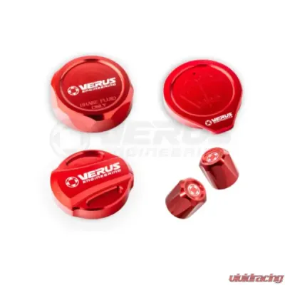 Verus Engineering Engine Bay Cap Kit RLA Oil Cap Mazda Miata MX5 (ND) - A0625A-RED-RLA