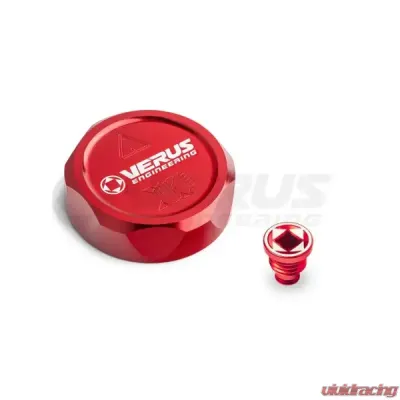 Verus Engineering Coolant Cap & Bleed Screw Combo Toyota GR Corolla - A0689A-RED