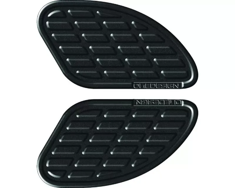 One Emblems Black Soft Touch L & R Leather Tank Pad Aprilia | BMW | Buell | Ducati | Honda | Kawasaki | Suzuki | Triumph | Yamaha 1984-2018 - BUMPS13P