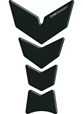 One Emblems Black Soft Touch Slim Prespaced Tank Pad Aprilia | BMW | Buell | Ducati | Honda | Kawasaki | Suzuki | Triumph | Yamaha 1984-2018                                     - CGAN126P - Image 2