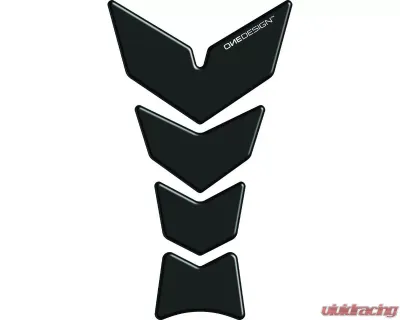 One Emblems Black Soft Touch Slim Prespaced Tank Pad Aprilia | BMW | Buell | Ducati | Honda | Kawasaki | Suzuki | Triumph | Yamaha 1984-2018 - CGAN126P