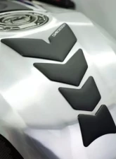 One Emblems Black Soft Touch Slim Prespaced Tank Pad Aprilia | BMW | Buell | Ducati | Honda | Kawasaki | Suzuki | Triumph | Yamaha 1984-2018                                     - CGAN126P - Image 2
