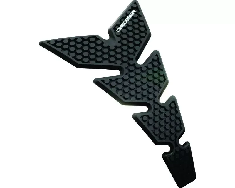 One Emblems Black 5.28" W x 8.77" H HDR Traction Pad Aprilia | BMW | Buell | Ducati | Honda | Kawasaki | Suzuki | Triumph | Yamaha 1984-2018 - HDR7