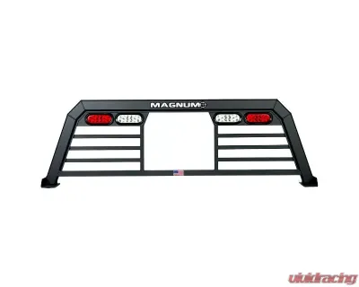Magnum Low Pro With Window Cut Out and Lights Headache Rack Ram 1500 2019-2021 - 119LW