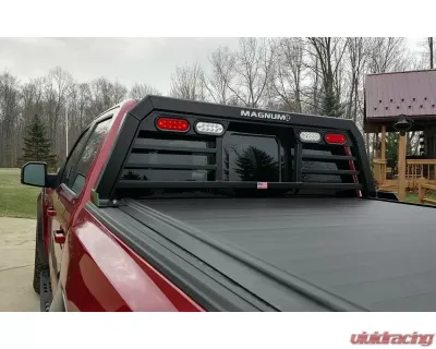 Magnum Low Pro With Window Cut Out and Lights Headache Rack Ram 1500 2019-2021 - 119LW