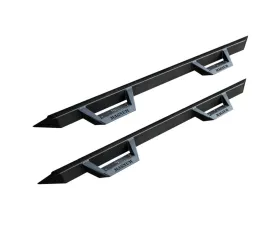 Magnum Black Textured Alloy Steel RT Drop Steps Toyota Tundra CrewMax Cab 2022-2024
