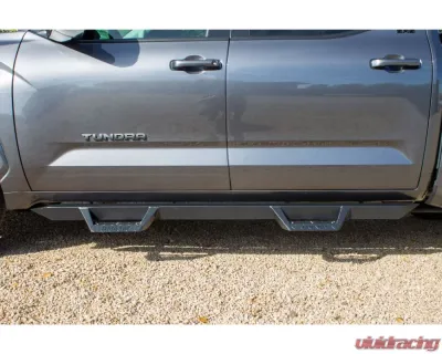 Magnum Black Textured Alloy Steel RT Drop Steps Toyota Tundra CrewMax Cab 2022-2024 - RTS81TY