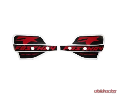 Fastway Performance White Shield with Black/Red Decal F.I.T. Shields Honda CRF250R | 450R 2022 - 22-1-906