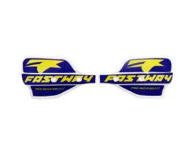 Fastway Performance White Shield with Blue/Yellow Decal F.I.T. Shields Honda CRF250R | 450R 2022