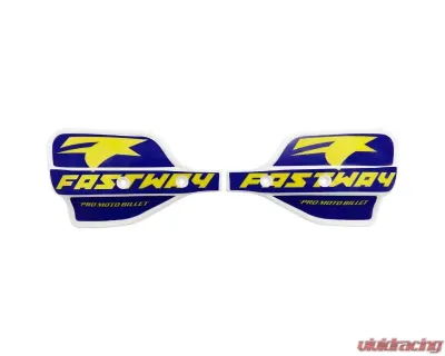 Fastway Performance White Shield with Blue/Yellow Decal F.I.T. Shields Honda CRF250R | 450R 2022 - 22-1-927