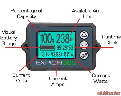 Expion360 Battery Monitor Kit With Shunt Bracket - EX-BM350-KT