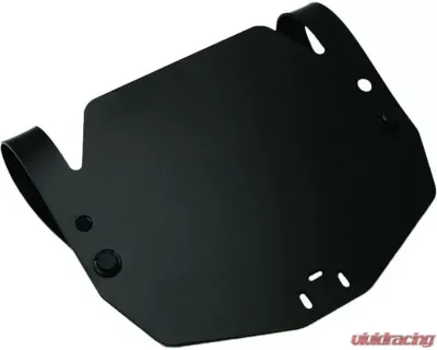 Rox Snowmobile Black Front Number Plate - 1FNP-N/B