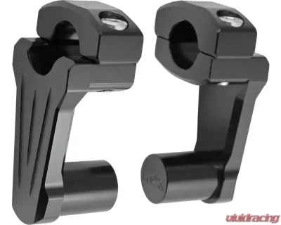 Rox Black 2" Rise Pivoting Handlebar Riser Harley Davidson | Kawasaki | Suzuki | Triumph | Victory | Yamaha 1991-2020 - 4R-P2CC01