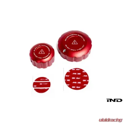 Goldenwrench Blackline Performance Coolant Cap Cover Set Toyota Supra A90 2020-2025 - A90CCS