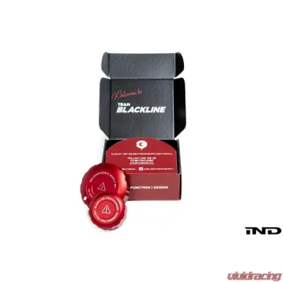 Goldenwrench Blackline Performance Coolant Cap Cover Set Toyota Supra A90 2020-2025 - A90CCS