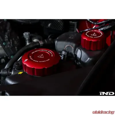 Goldenwrench Blackline Performance Coolant Cap Cover Set Toyota Supra A90 2020-2025 - A90CCS