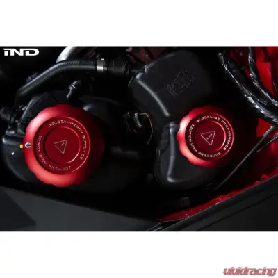 Goldenwrench Blackline Performance Coolant Cap Cover Set Toyota Supra A90 2020-2025 - A90CCS