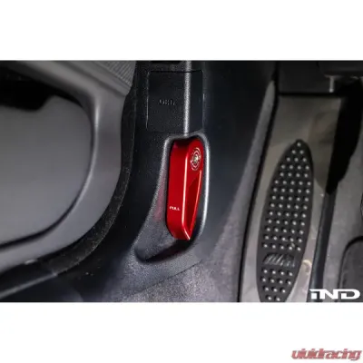 Goldenwrench Blackline Performance Hood Latch Handle BMW 1/3/6 Series 2005-2016 - E9XHHL-R