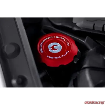 Goldenwrench Blackline Performance Washer Fluid Cap BMW 3 Series E90/E91/E92/E93 | Mini F5X - E9XWFC-R