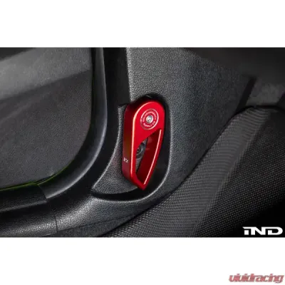 Goldenwrench Blackline Performance Hood Latch Handle BMW 1/2/3/4/X Series 2012-2024 - FXXHHL-R