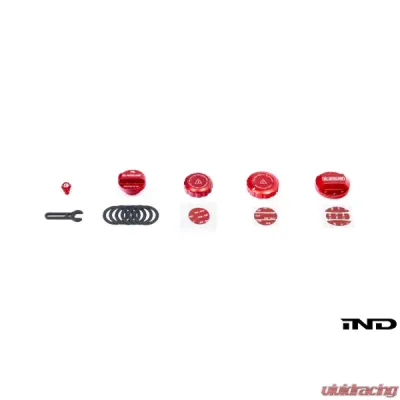 Goldenwrench Blackline Performance Cap Set Edition Red GR Corolla | Yaris 2020-2025 - G16ECS-R