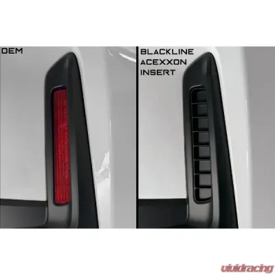 Goldenwrench Blackline Performance Rear Reflector Insert Set Toyota GR Corolla E210 2023-2025 - GRCARK-M