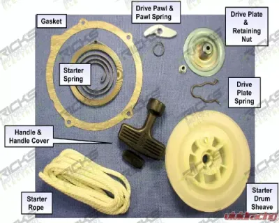 Ricks Pull Start Rebuild Kit Yamaha YFM350/400 | YFP350 1987-2004 - 67-400