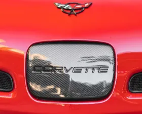 C7 Carbon License Plate Cover Carbon Fiber Chevrolet Corvette C5 1997-2004