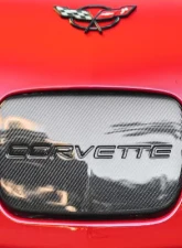 C7 Carbon License Plate Cover Carbon Fiber Chevrolet Corvette C5 1997-2004                                     - C5-LP-CF - Image 4