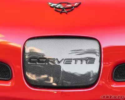 C7 Carbon License Plate Cover Carbon Fiber Chevrolet Corvette C5 1997-2004 - C5-LP-CF