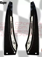 C7 Carbon Side Skirts with Mudflaps Carbon Fiber Chevrolet Corvette C5 ZR1 1997-2004                                     - C5-SS-CF - Image 5