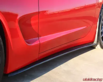 C7 Carbon Side Skirts with Mudflaps Carbon Fiber Chevrolet Corvette C5 ZR1 1997-2004 - C5-SS-CF