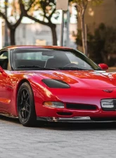 C7 Carbon Vented Front Splitter Carbon Fiber Chevrolet Corvette C5 1997-2004                                     - C5-V-FS-CF - Image 3