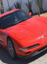 C7 Carbon Vented Front Splitter Gloss Black Chevrolet Corvette C5 1997-2004                                     - C5-V-FS-GB - Image 4