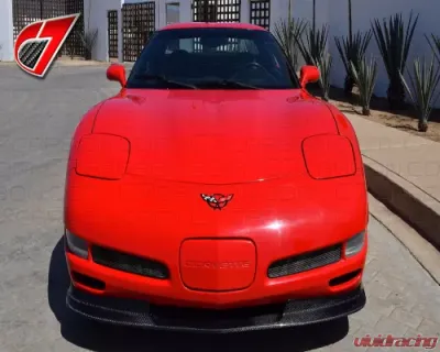 C7 Carbon Vented Front Splitter Gloss Black Chevrolet Corvette C5 1997-2004 - C5-V-FS-GB
