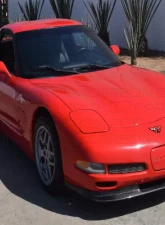 C7 Carbon Vented Front Splitter Gloss Black Chevrolet Corvette C5 1997-2004                                     - C5-V-FS-GB - Image 6