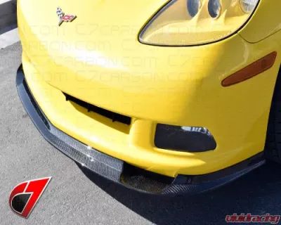 C7 Carbon Front Splitter Carbon Fiber Chevrolet Corvette C6 Z1 2005-2013 - C6-FS-CF