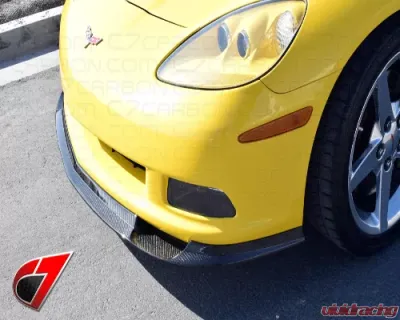 C7 Carbon Front Splitter Carbon Fiber Chevrolet Corvette C6 Z1 2005-2013 - C6-FS-CF