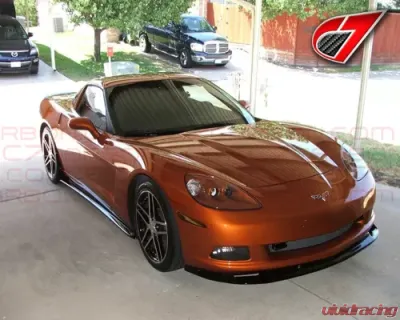 C7 Carbon Front Splitter Gloss Black Chevrolet Corvette C6 Z1 2005-2013 - C6-FS-GB