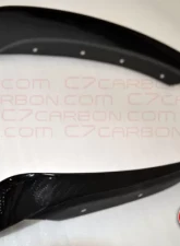 C7 Carbon Rear Fender Rear Section Mudflaps Carbon Fiber Chevrolet Corvette C6 2005-2013                                     - C6-RMF-R-CF - Image 2
