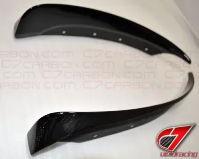 C7 Carbon Rear Fender Rear Section Mudflaps Carbon Fiber Chevrolet Corvette C6 2005-2013 - C6-RMF-R-CF