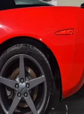 C7 Carbon Rear Fender Rear Section Mudflaps Carbon Fiber Chevrolet Corvette C6 2005-2013                                     - C6-RMF-R-CF - Image 3