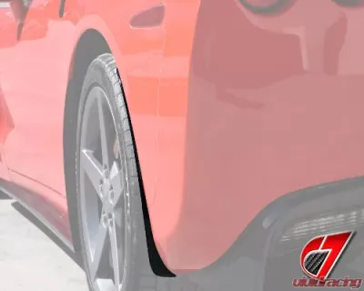 C7 Carbon Rear Fender Rear Section Mudflaps Carbon Fiber Chevrolet Corvette C6 2005-2013 - C6-RMF-R-CF