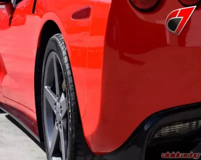 C7 Carbon Side Skirts with Mudflaps Carbon Fiber Chevrolet Corvette C6 ZR1 2005-2013 - C6-SS-CF