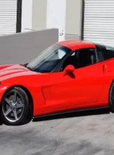 C7 Carbon Side Skirts with Mudflaps Carbon Fiber Chevrolet Corvette C6 ZR1 2005-2013                                     - C6-SS-CF - Image 5