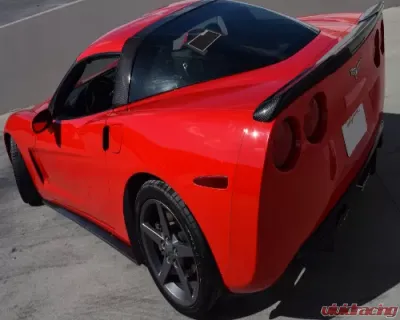 C7 Carbon Side Skirt Set With Mudflaps Gloss Black Chevrolet Corvette C6 ZR1 2005-2013 - C6-SS-GB