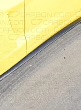 C7 Carbon Extended Side Skirt Set Carbon Fiber Chevrolet Corvette C6 ZR1 2005-2013                                     - C6-SSEX-CF - Image 2